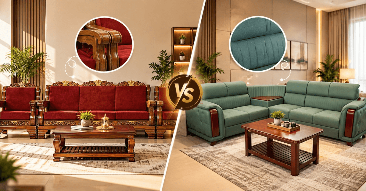 Wooden Sofa vs Fabric Sofa: Which Is Better for Your Home?