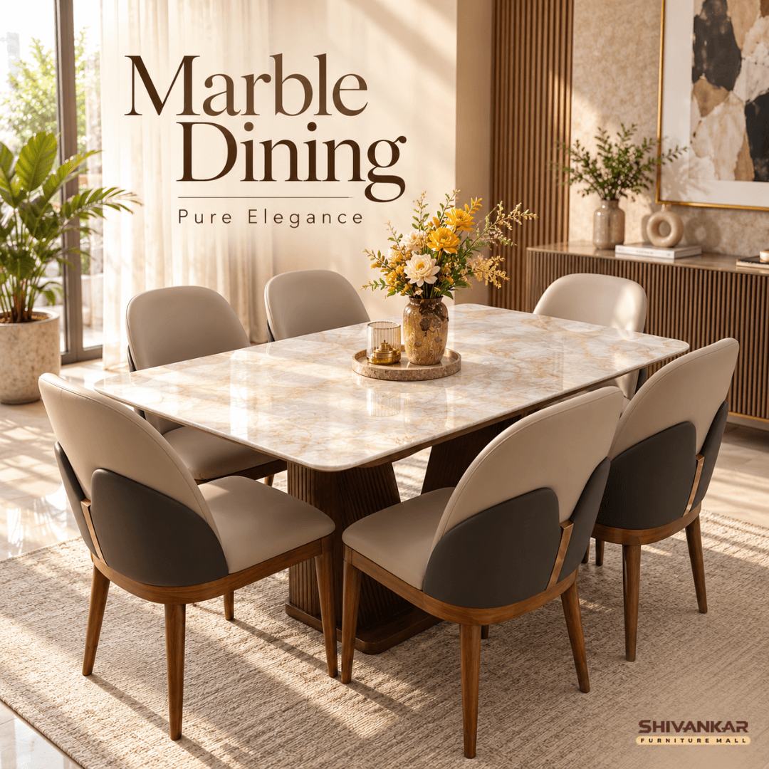 Marble Top Dining Table