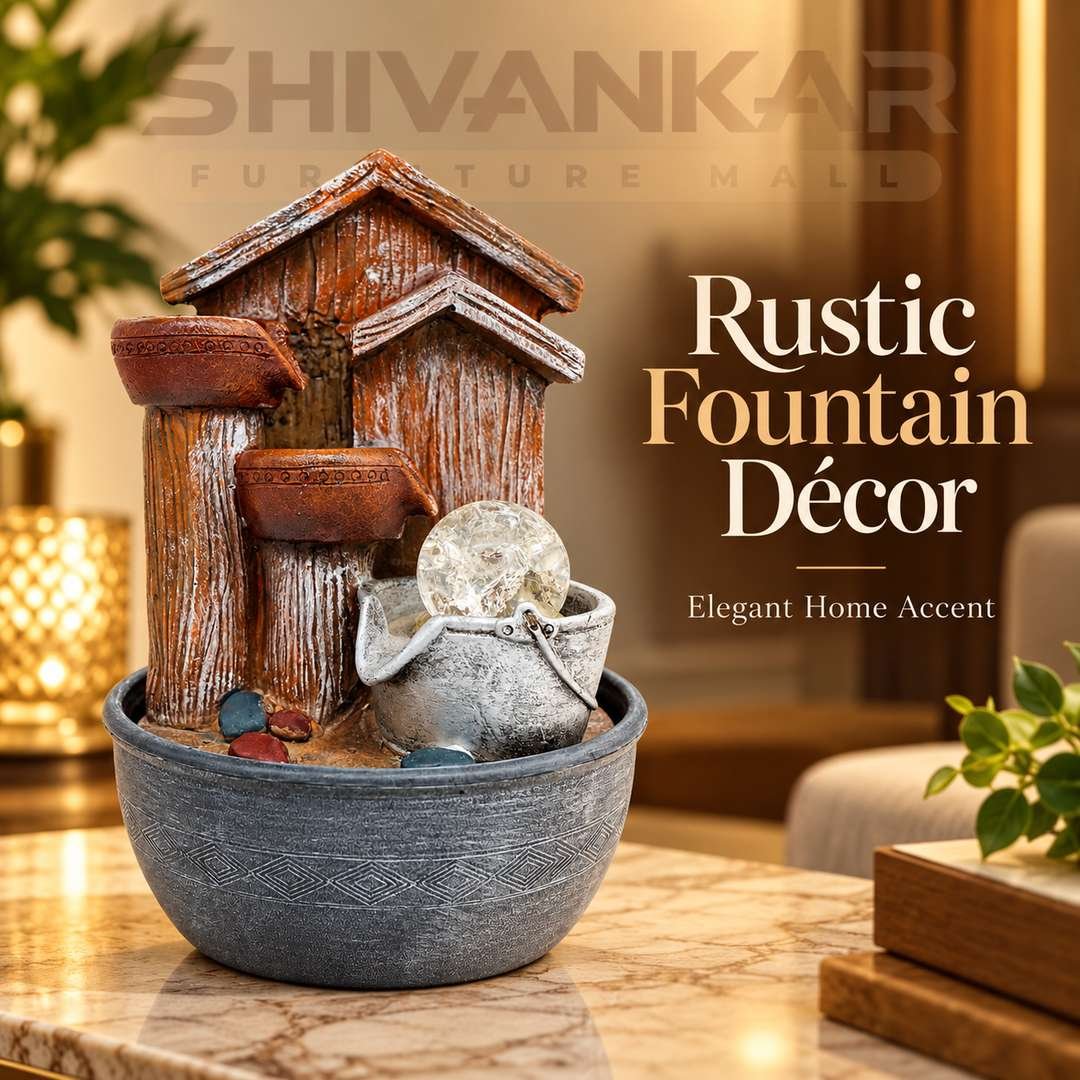 Rustic Flow Mountain Showpiece